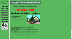 Desktop Screenshot of landgasthof-hahner.moarbich.de